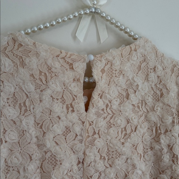 Chic Cream Lace Mini Dress - Picture 6 of 8